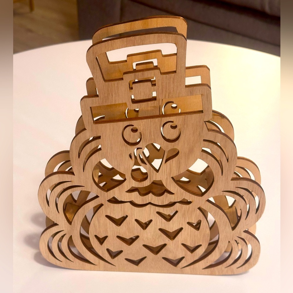Wooden Light Up Turkey Decor